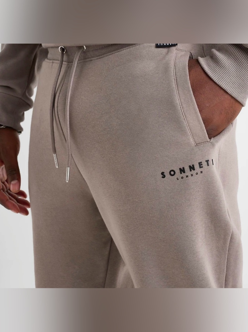 NWT Size S Sonneti Taupe Unisex Joggers - Picture 3 of 6